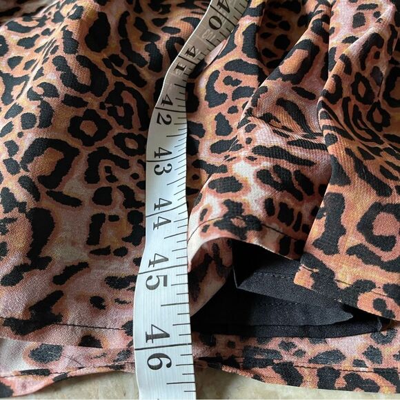 ANTHROPOLOGIE Ranna Gill Floral Cut-Out Midi Dress animal print cutout size XS - Picture 13 of 14